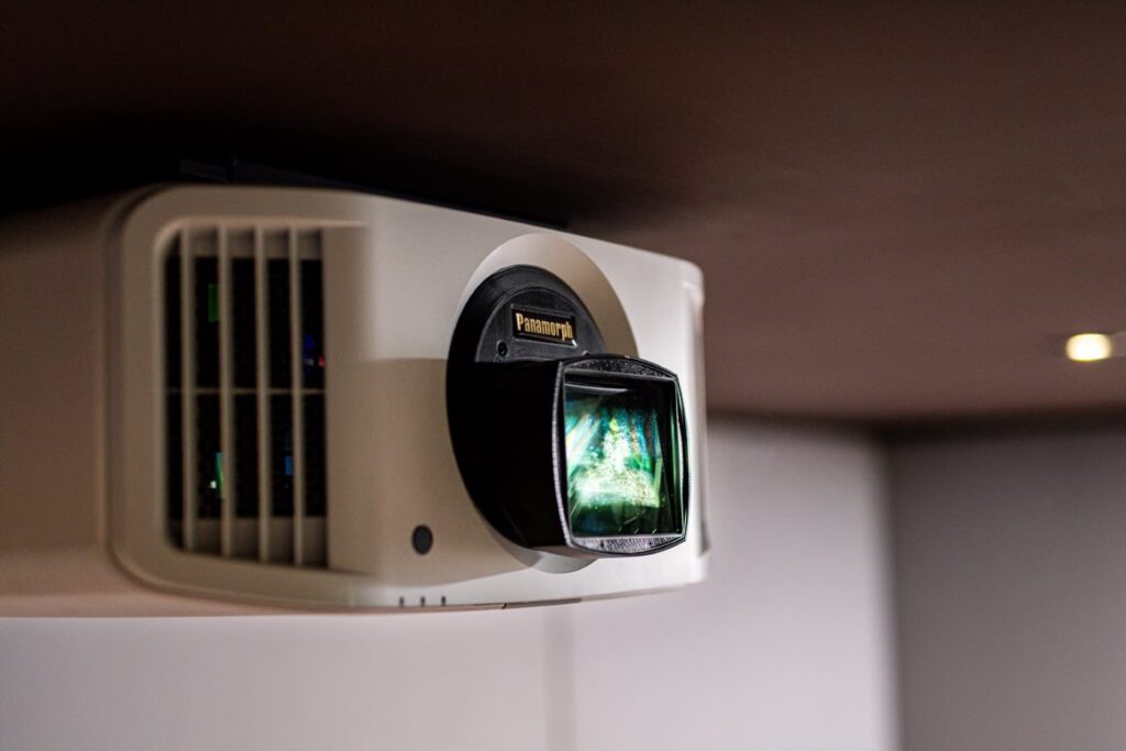 image shows a projector